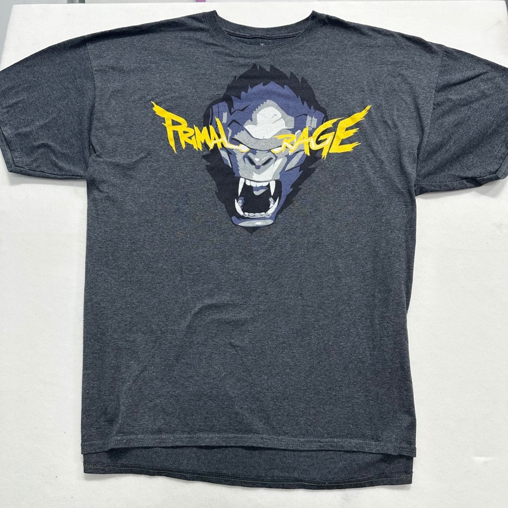 Overwatch Mens 2XL T-Shirt‎ Charcoal Winston Primal Rage Loot Crate Exclusive